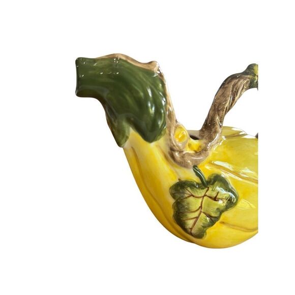 Vintage Bico Yellow Gourd Squash Creamer Pour China Pottery Collectible Veggie - Picture 3 of 13